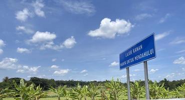 Indonesian toll road or highway, new government infrastructure project photo