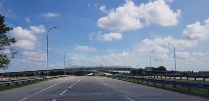 Indonesian toll road or highway, new government infrastructure project photo