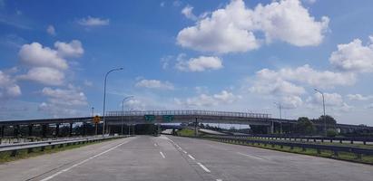Indonesian toll road or highway, new government infrastructure project photo