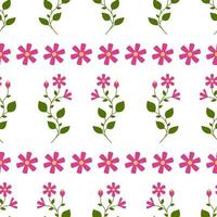 Seamless pattern with green leaves vector