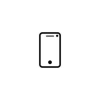 logotipo de icono plano de teléfono inteligente vector