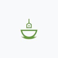 Abstract logo design of drinking tea at home vector