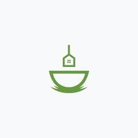 Abstract logo design of drinking tea at home vector