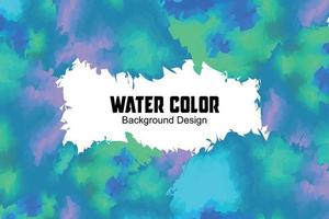 Multicolored abstract watercolor background design vector