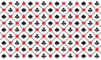 Playing card suits signs seamless pattern background for Business presentation vector