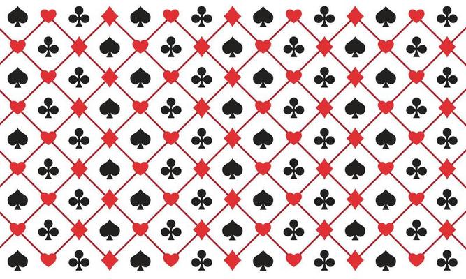 Playing card suits signs seamless pattern background for Business presentation