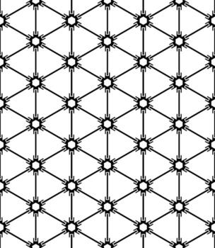 Black and white seamless abstract pattern. Background and backdrop. Grayscale ornamental design. vector