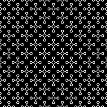 Black and white seamless pattern texture. Greyscale ornamental graphic design. Mosaic ornaments. Pattern template. vector