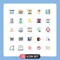 Modern Set of 25 Flat Colors Pictograph of knowledge extraction toolkit data prize Editable Vector Design Elements