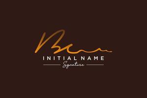 Initial BC signature logo template vector. Hand drawn Calligraphy lettering Vector illustration.