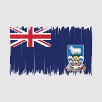 cepillo de bandera de las islas malvinas vector