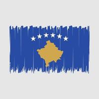 Kosovo Flag Brush vector