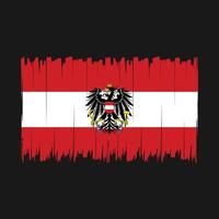 Austria Flag Brush vector