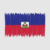 Haiti Flag Brush vector