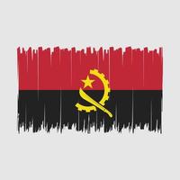 Angola Flag Brush vector