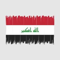 Iraq Flag Brush vector