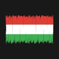 Hungary Flag Brush Vector