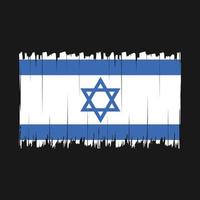 Israel Flag Brush Vector