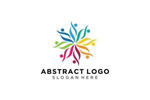 Vector abstract people and family logo collection,people icons, health logo template, care symbol.