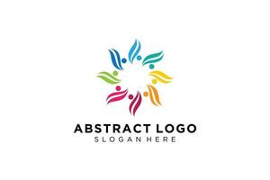 Vector abstract people and family logo collection,people icons, health logo template, care symbol.