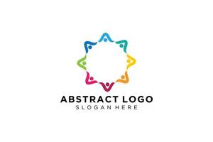 Vector abstract people and family logo collection,people icons, health logo template, care symbol.