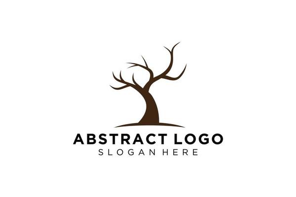 Green tree logo design natural and abstract leaf.