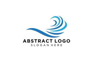 Abstract water wave splash logo symbol and icon design. vector