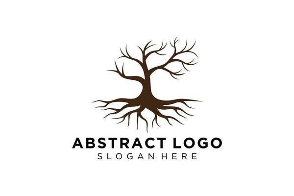 Green tree logo design natural and abstract leaf.