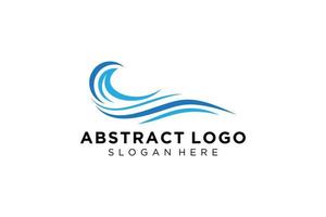 Abstract water wave splash logo symbol and icon design. vector