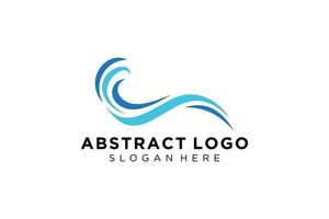 Abstract water wave splash logo symbol and icon design. vector