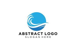 Abstract water wave splash logo symbol and icon design. vector