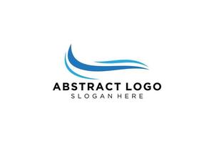 Abstract water wave splash logo symbol and icon design. vector