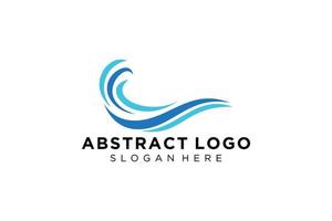 Abstract water wave splash logo symbol and icon design. vector