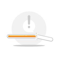 stuck status progress bar, error while loading, couldn't load, tap to retry concept illustration flat design vector eps10. modern graphic element for landing page, empty state ui, infographic, icon