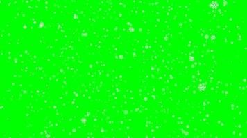 sneeuw animatie groen scherm achtergrond video