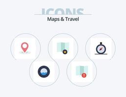 Maps and Travel Flat Icon Pack 5 Icon Design. . . pin. navigation. browse vector