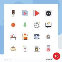 paquete de iconos de vector de stock de 16 signos y símbolos de línea para dispositivos estreno película de altavoz paquete editable eléctrico de elementos creativos de diseño de vectores