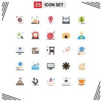 Universal Icon Symbols Group of 25 Modern Flat Colors of web setting help laptop support Editable Vector Design Elements