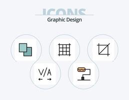 Design Line Filled Icon Pack 5 Icon Design. . rectangle. . font vector