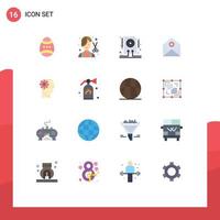 Universal Icon Symbols Group of 16 Modern Flat Colors of bird data egg fashion hdd Editable Pack of Creative Vector Design Elements