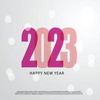 Greeting concept for 2023 new year celebration. vector