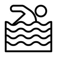 Swimming Icon Design vector