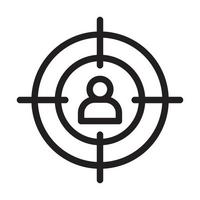 Target Audience Icon Design vector