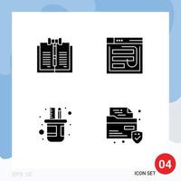 Universal Icon Symbols Group of Modern Solid Glyphs of business phishing law hack website Editable Vector Design Elements