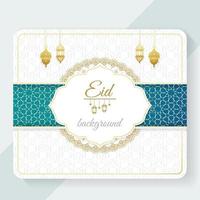 diseño de tarjeta de invitación eid, cubierta islámica de ramadán vector