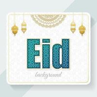 Eid invitation card design, ramadan islamic cover vector