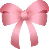 Cute Pink Ribbon Bow Vector Cool