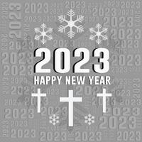 Happy New Year 2023 festival vector or background design