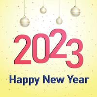 Happy New Year 2023 festival vector or background design