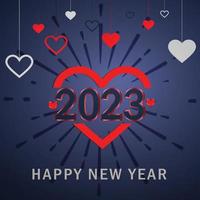 Happy New Year 2023 festival vector or background design